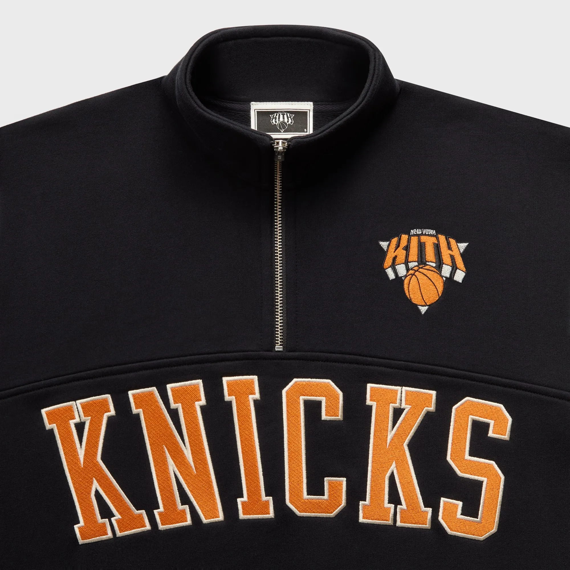 Kith for the New York Knicks Madison Square Garden Vintage Nelson Quarter Zip - Black sold by Kith product image thumbnail 3