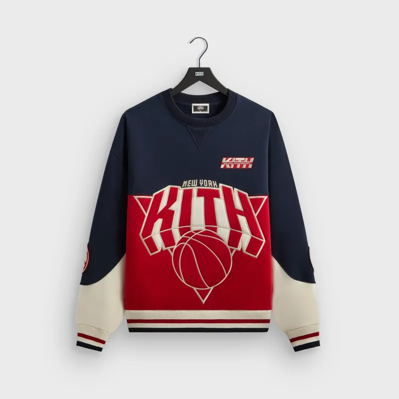 Kith for the New York Knicks Multicolor Vintage Crewneck - Nocturnal sold by Kith