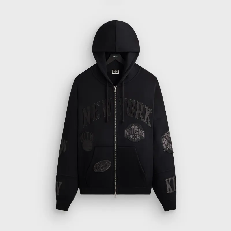 Kith for the New York Knicks Mash Up Braxton Vintage Hoodie - Black sold by Kith