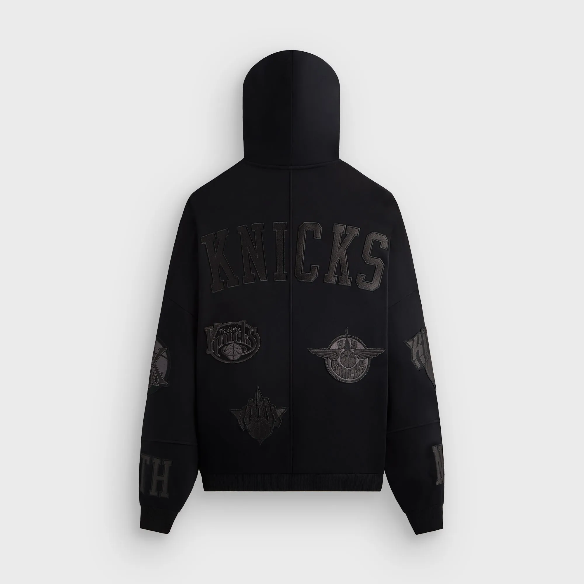 Kith for the New York Knicks Mash Up Braxton Vintage Hoodie - Black sold by Kith product image thumbnail 2