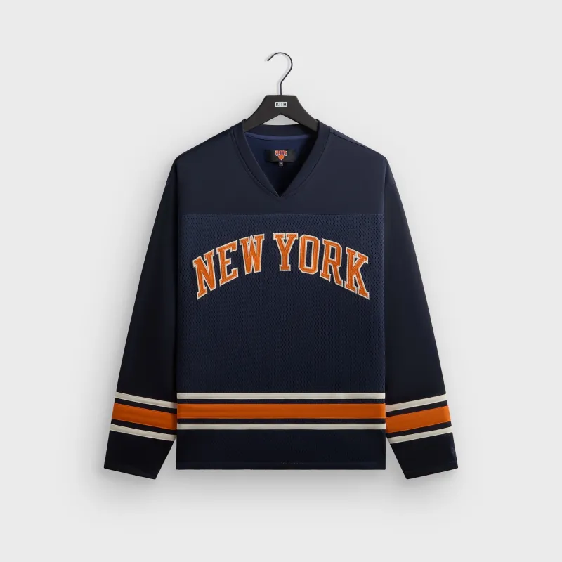 Kith for the New York Knicks Malik Long Sleeve - Nocturnal sold by Kith