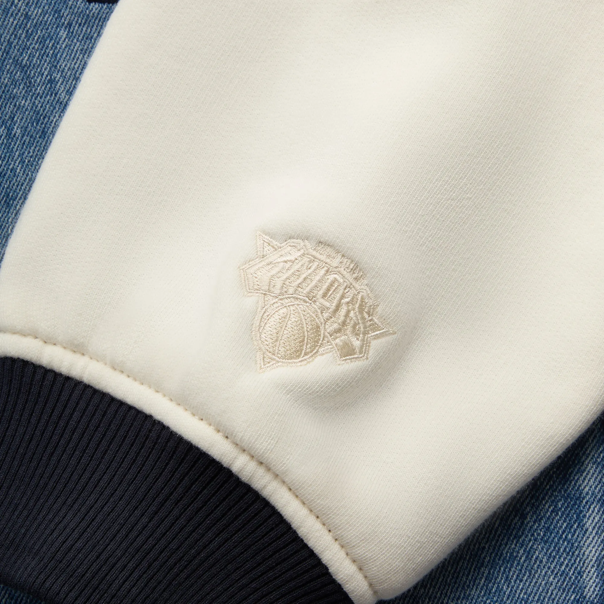 Kith for the New York Knicks Denim Marvin Bomber - Medium Indigo sold by Kith product image thumbnail 4