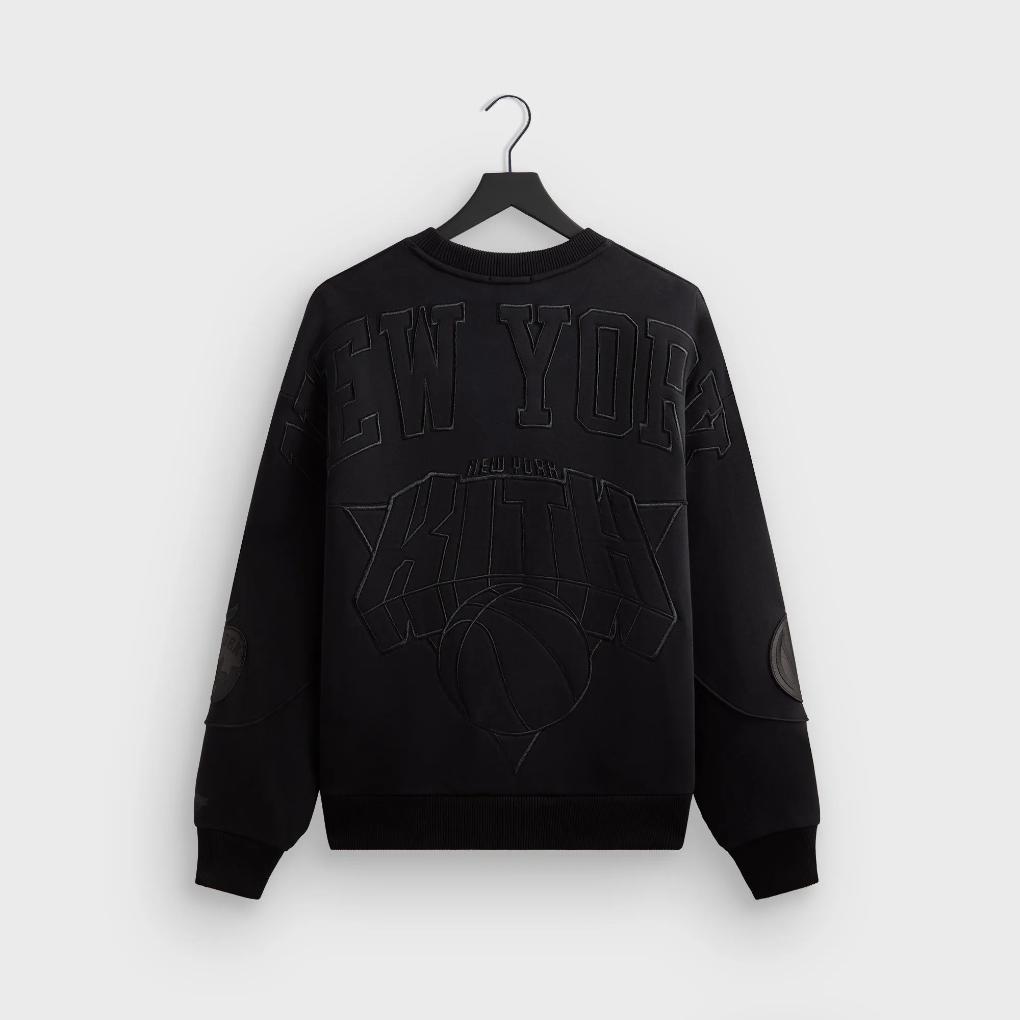 Kith for the New York Knicks Tonal Vintage Crewneck - Black sold by Kith product image thumbnail 2