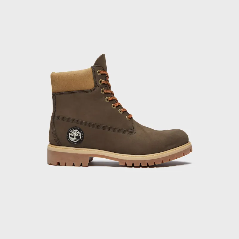 Timberland 6 Inch Lace Up Waterproof Boot - Dark Brown / Nubuck Olive sold by Kith