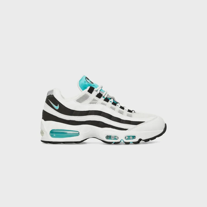 Nike Air Max 95 OG - White / Hyper Jade / Black / Metallic Silver sold by Kith