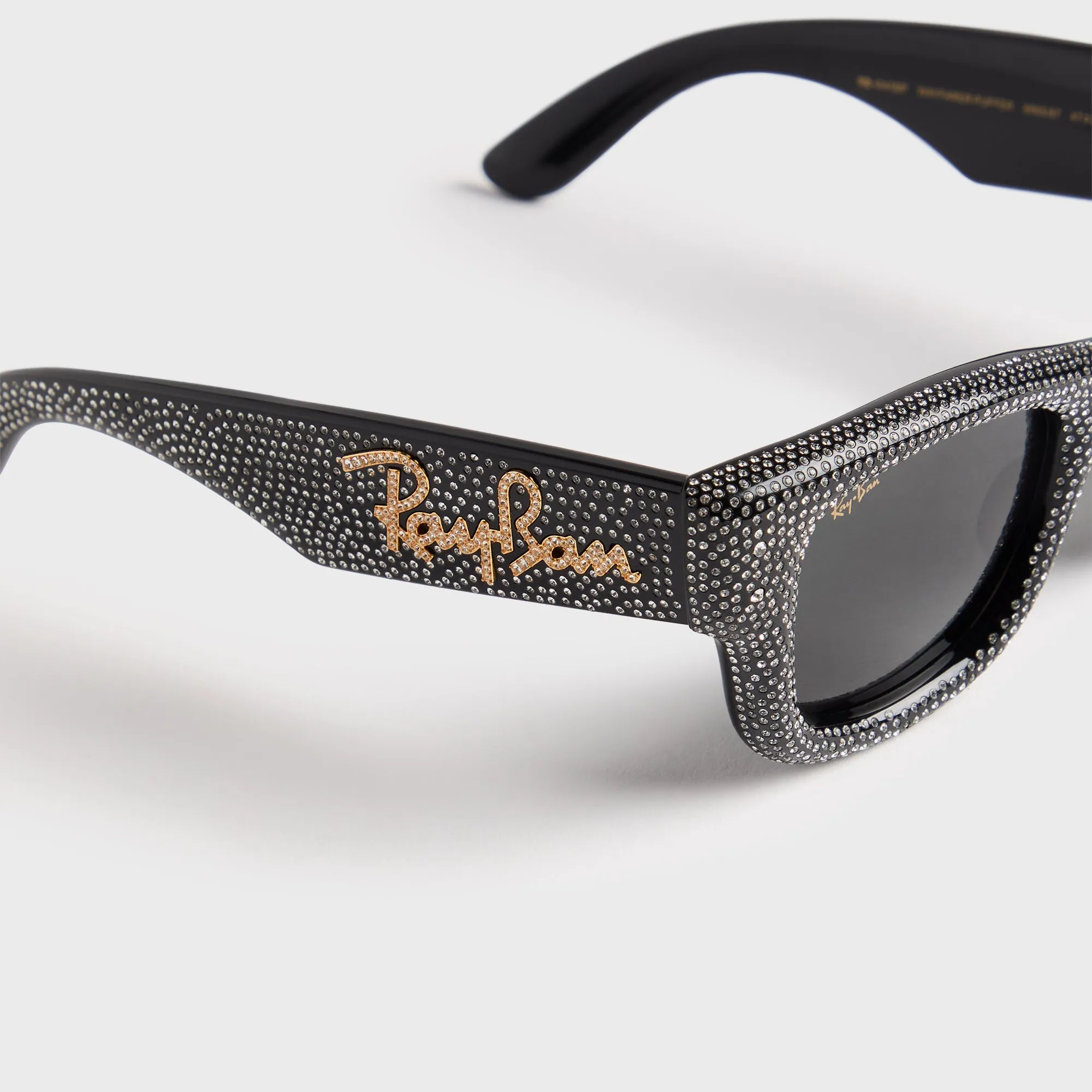 Ray Ban x A$AP Rocky Wayfarer Puffer - Black / Strass Pave / Dark Grey sold by Kith product image thumbnail 2