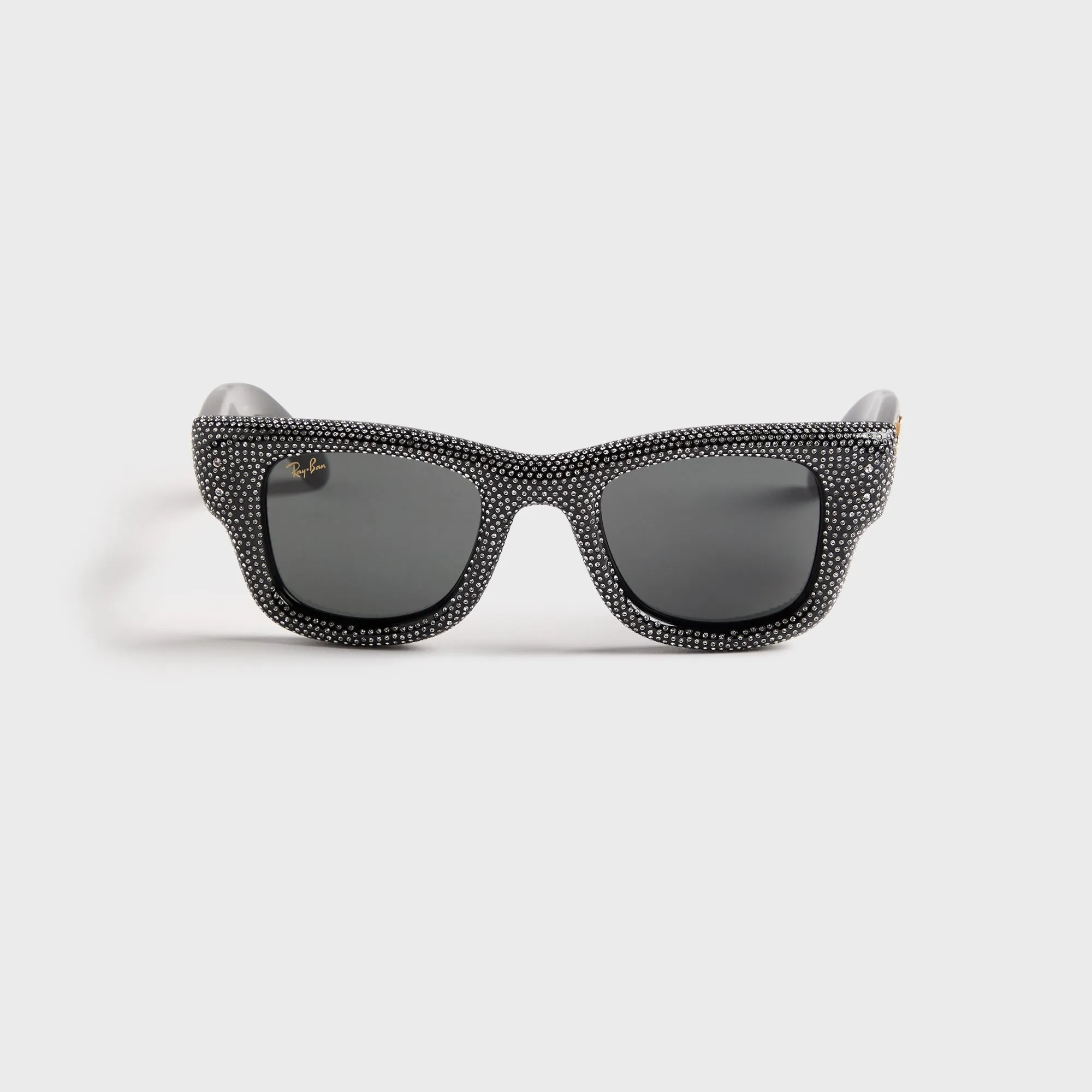 Ray Ban x A$AP Rocky Wayfarer Puffer - Black / Strass Pave / Dark Grey sold by Kith