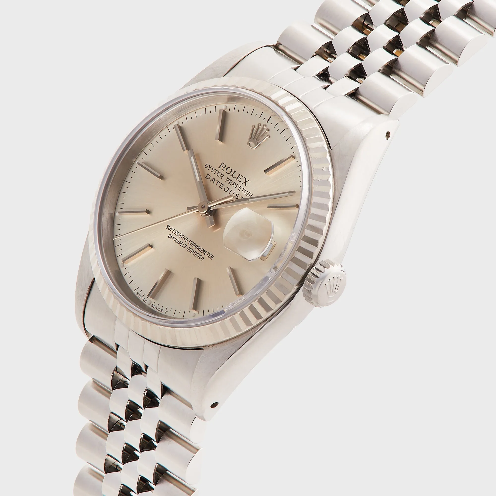 Wind Vintage Rolex Datejust Reference 16234 Unpolished Silver Dial - Silver sold by Kith product image thumbnail 2