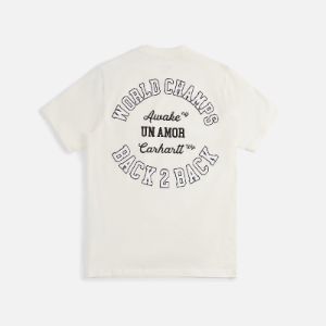 Awake NY x Carhartt WIP Pocket Tee - Wax sold by Kith