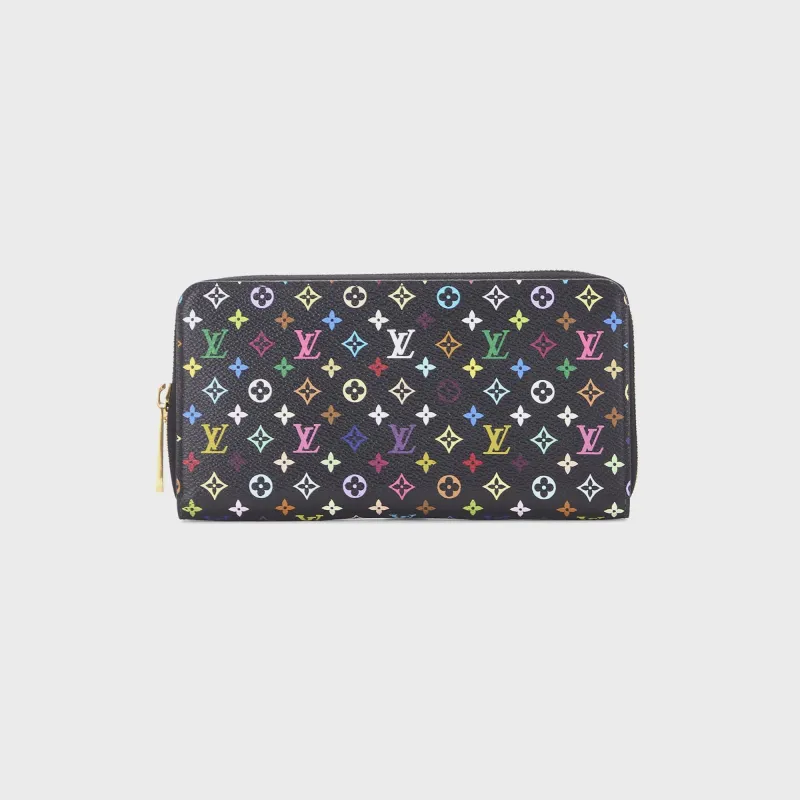 WGACA Louis Vuitton x Takashi Murakami Multi Zippy - Black sold by Kith