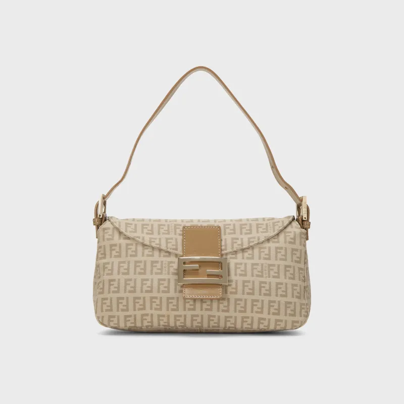 WGACA Fendi Zucchino Shoulder Bag - Beige sold by Kith