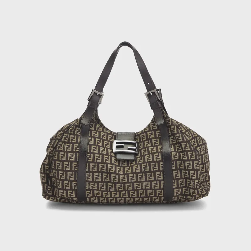 WGACA Fendi Zucchino Borsa Sporty Shoulder Bag - Brown sold by Kith