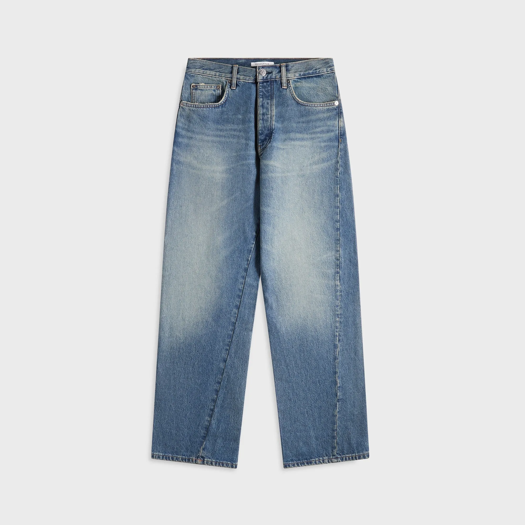 Sunflower Wide Twist Jean - Dark Blue Vintage sold by Kith