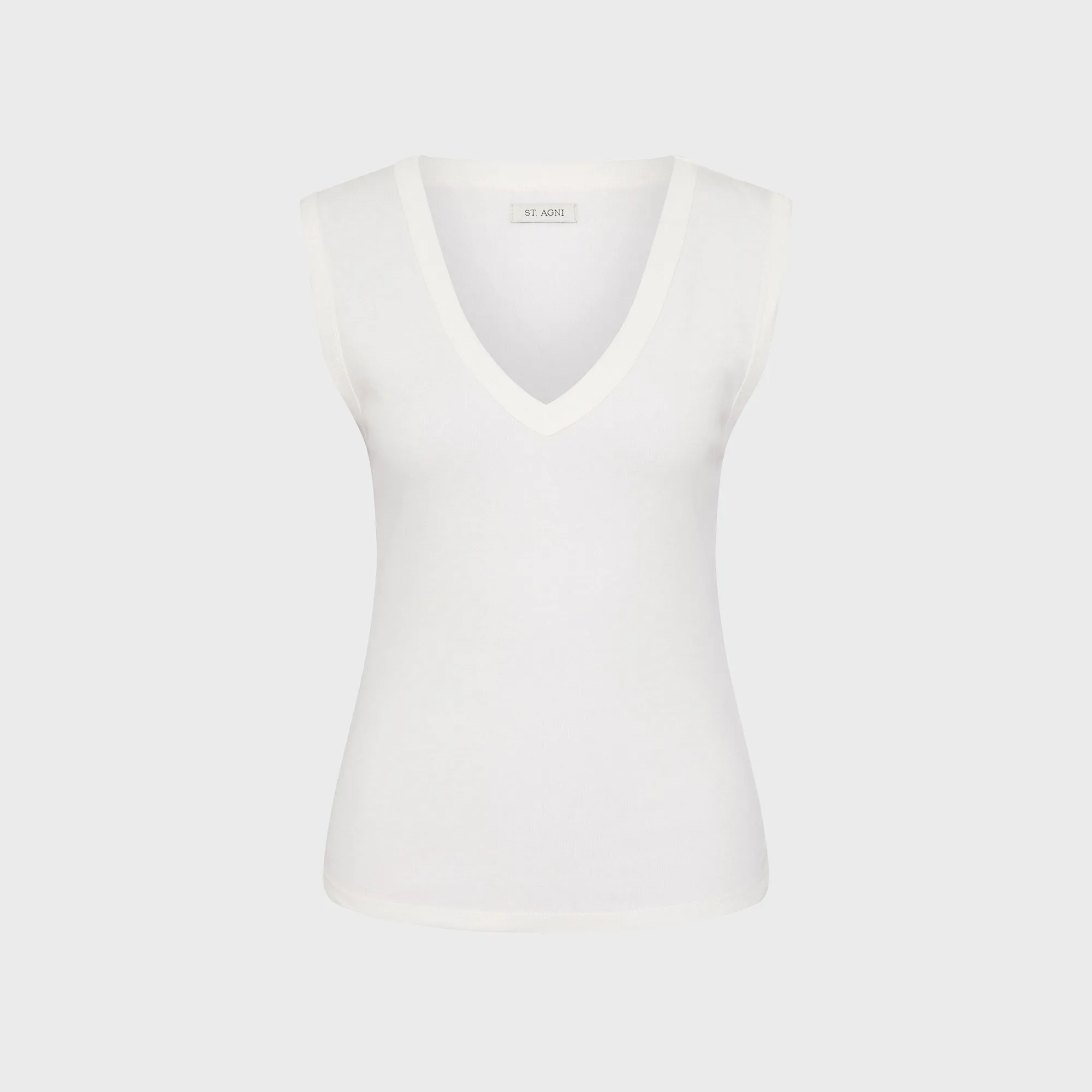 St. Agni Organic Cotton 90s Top - White sold by Kith