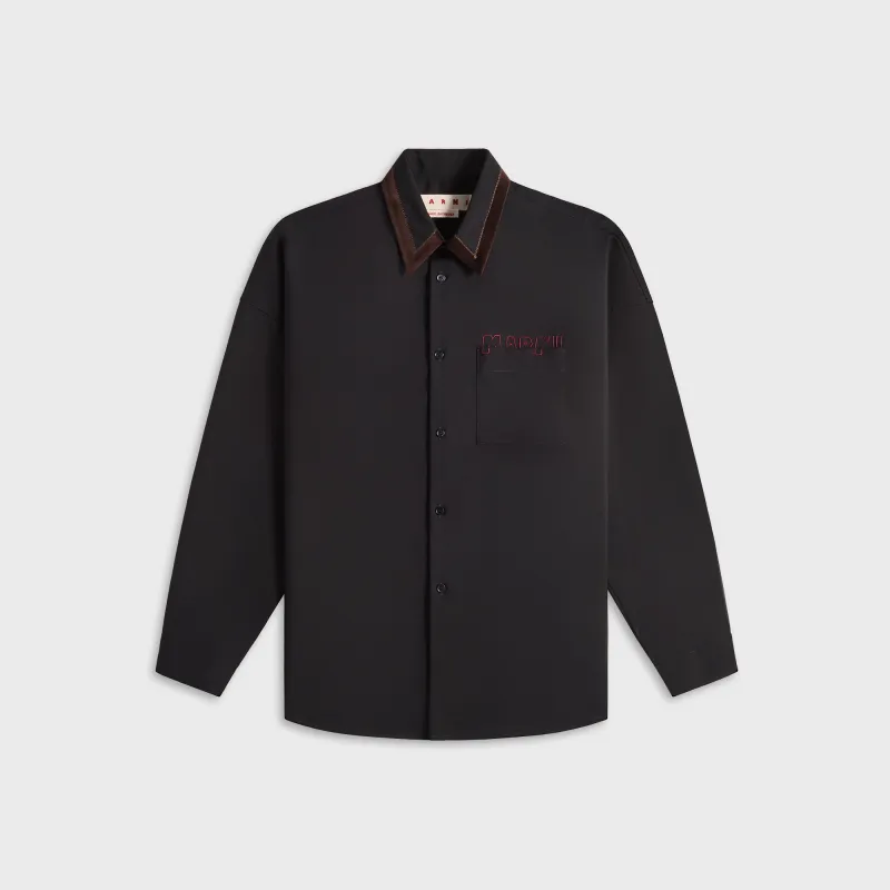 Marni Wool Shirt - Black sold by Kith