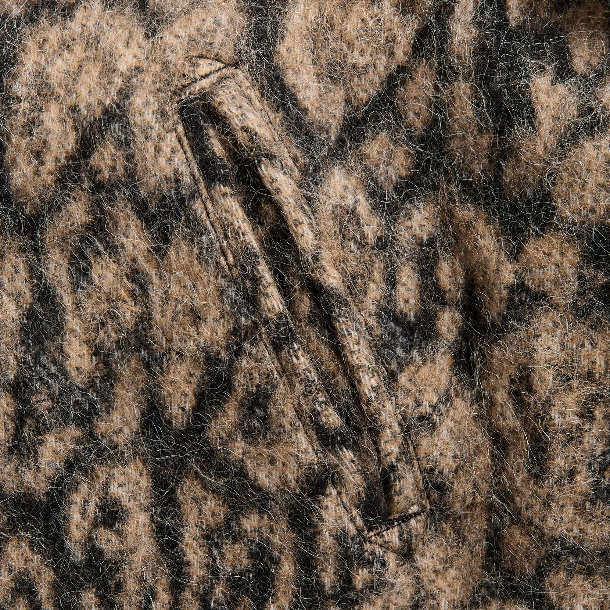 Engineered Garments Wool Poly Leopard Jacquard Jacket - Brown sold by Kith product image thumbnail 3