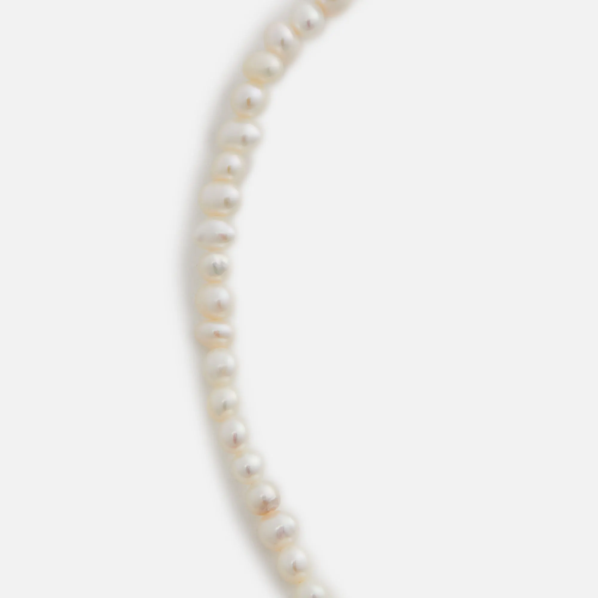 Hatton Labs Mini Pearl Chain Sterling Sliver - White sold by Kith product image thumbnail 2
