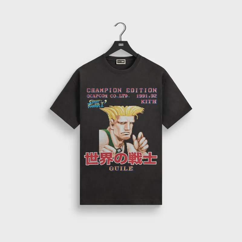 Capcom | Kith Guile Champion Edition Vintage Tee - Black sold by Kith