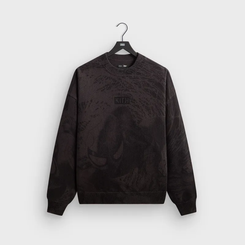 Marvel | Kith Spiderman Crewneck Sweater - Carbon sold by Kith