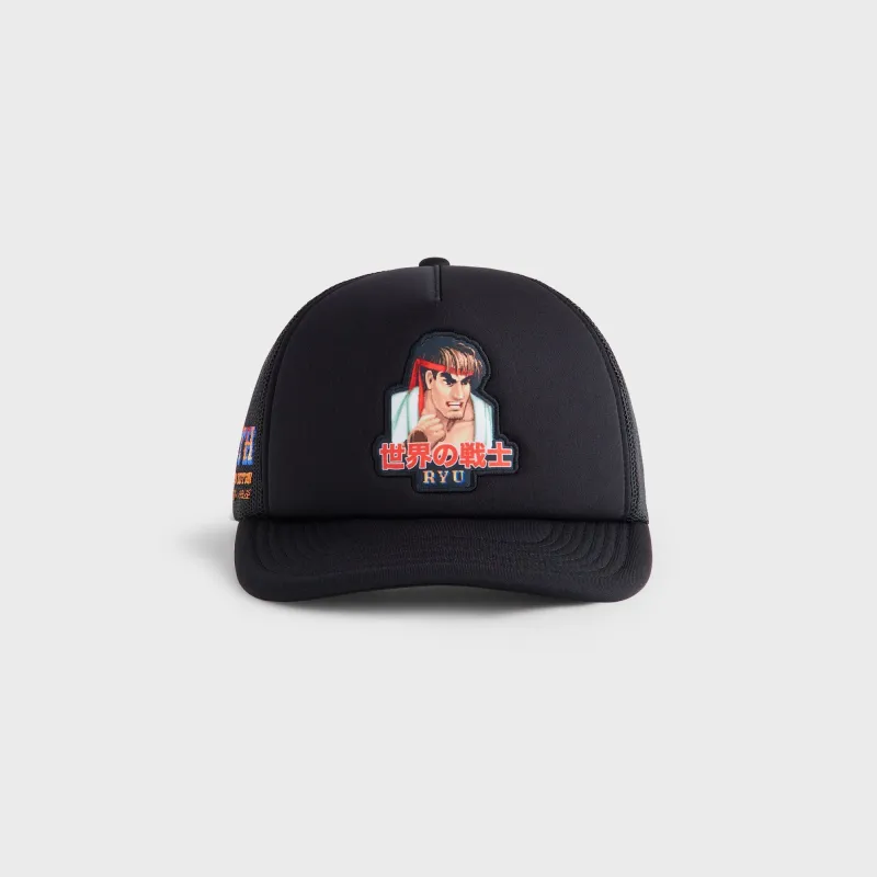 Capcom | Kith Ryu Nolan Trucker Hat - Black sold by Kith