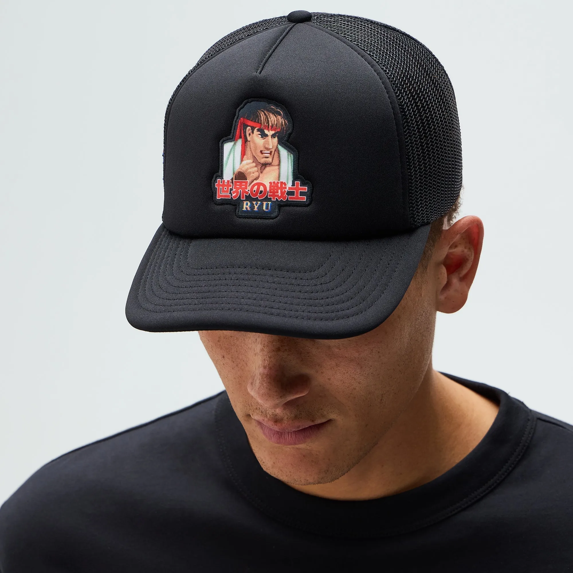 Capcom | Kith Ryu Nolan Trucker Hat - Black sold by Kith product image thumbnail 2