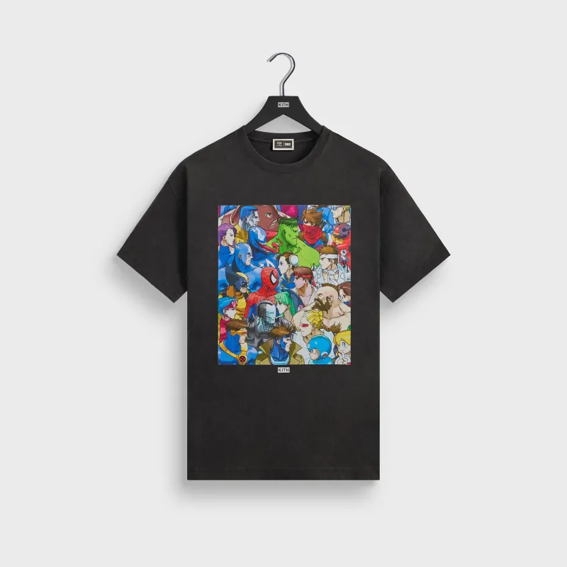 Marvel vs. Capcom | Kith Clash of Super Heroes Vintage Tee - Black sold by Kith