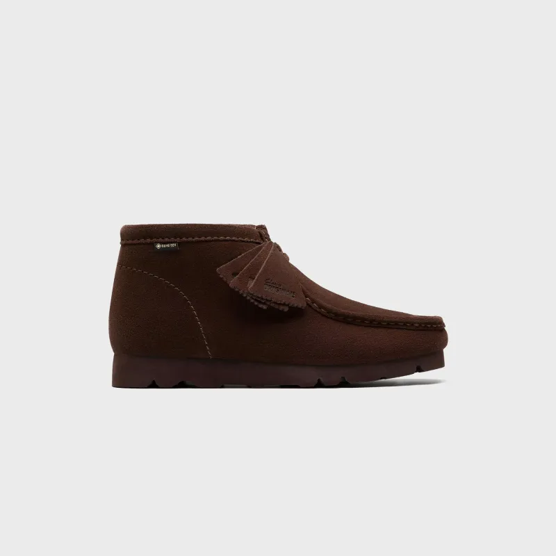 Clarks Wallabee GTX - Dark Brown Suede sold by Kith