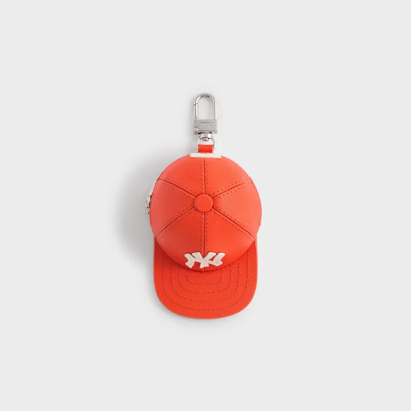 Kith for the New York Yankees Baseball Cap Leather Pouch - Poppy sold by Kith