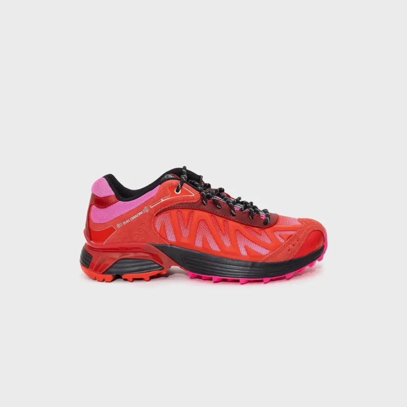 Salomon x Aries XT-Whisper - Fiery Red / Fuchsia Pink / Black sold by Kith