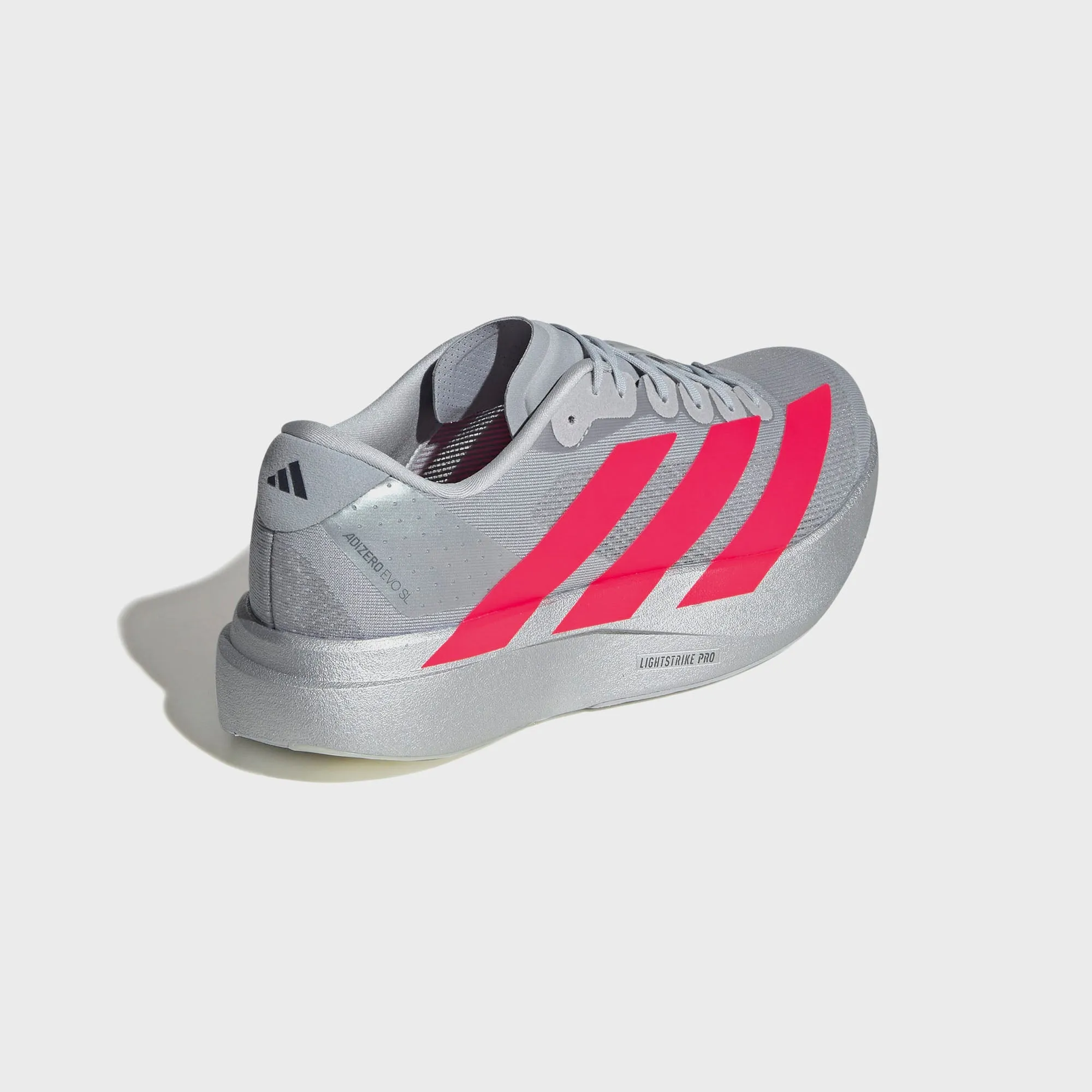 adidas Adizero EVO SL - Silver Metallic / Lucid Red / Iron Metallic sold by Kith product image thumbnail 5