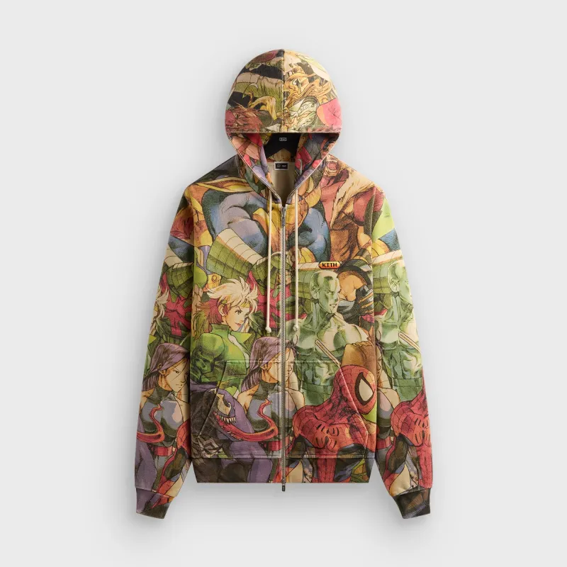 Marvel vs. Capcom | Kith New Age of Heroes Nelson Full Zip Hoodie - Veil sold by Kith