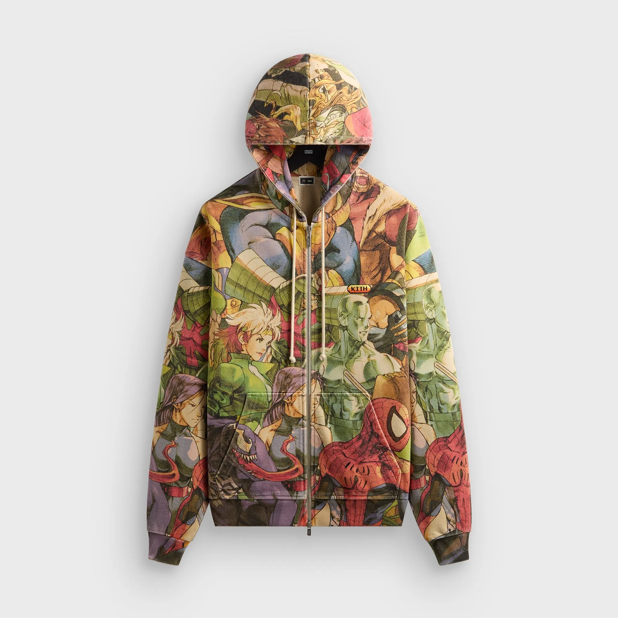 Marvel vs. Capcom | Kith New Age of Heroes Nelson Full Zip Hoodie - Veil sold by Kith