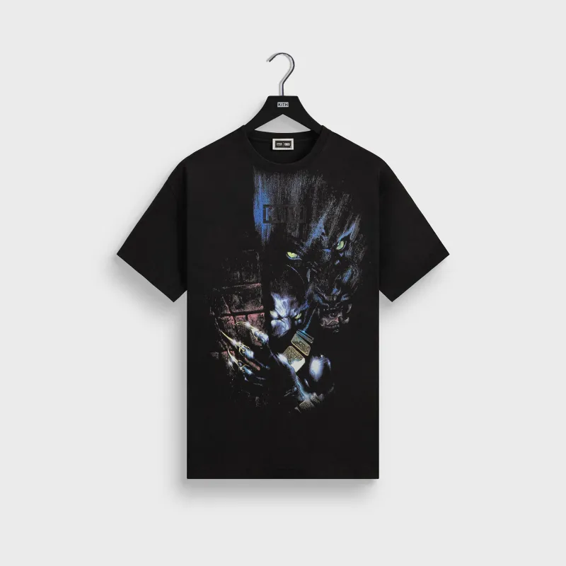 Marvel | Kith Black Panther Vintage Tee - Black sold by Kith