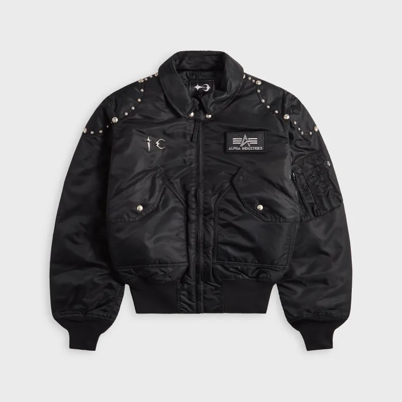 Alpha Industries Thug Club X Alpha Cwu 45P Rivet Version Jacket - Black sold by Kith