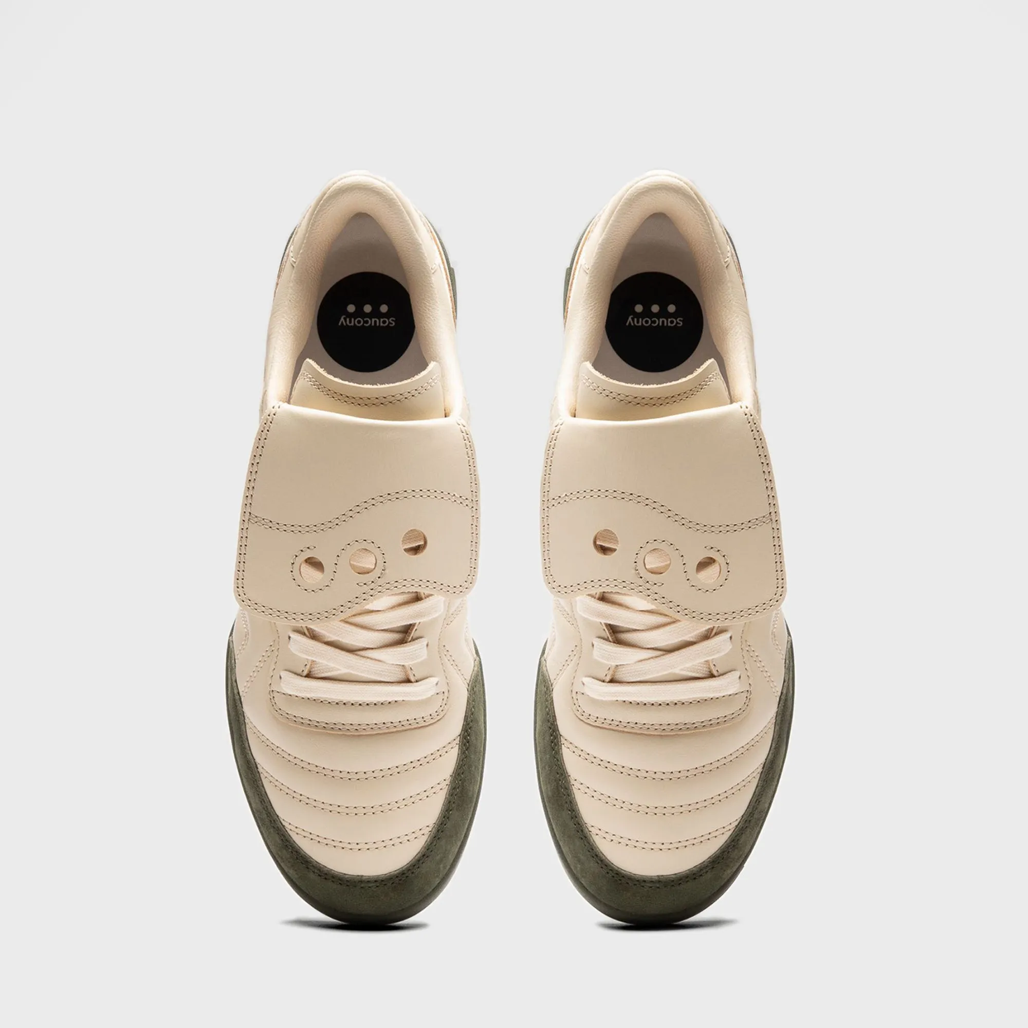 Saucony SILO 586i S - Parchment / Pine sold by Kith product image thumbnail 4