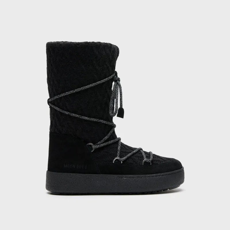 Moon Boot x Guest In Residence WMNS Knit No Lace Boots - Black sold by Kith