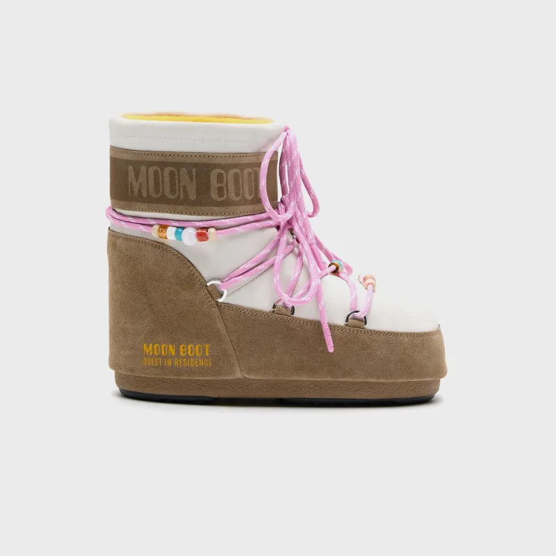Moon Boot x Guest In Residence WMNS Beaded Suede Boots - Honey / White Sand sold by Kith