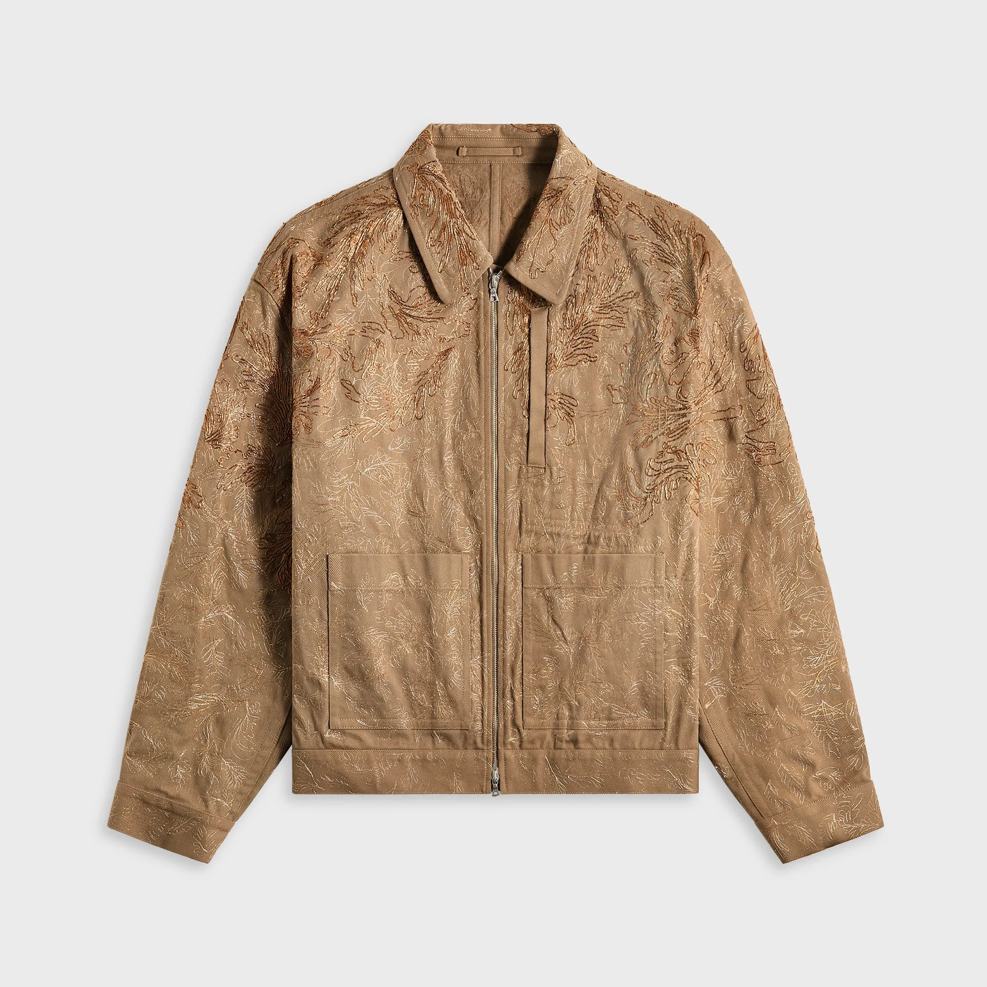 Dries Van Noten Veper Gd Emb 1046 M.W.Jacket - Taupe sold by Kith