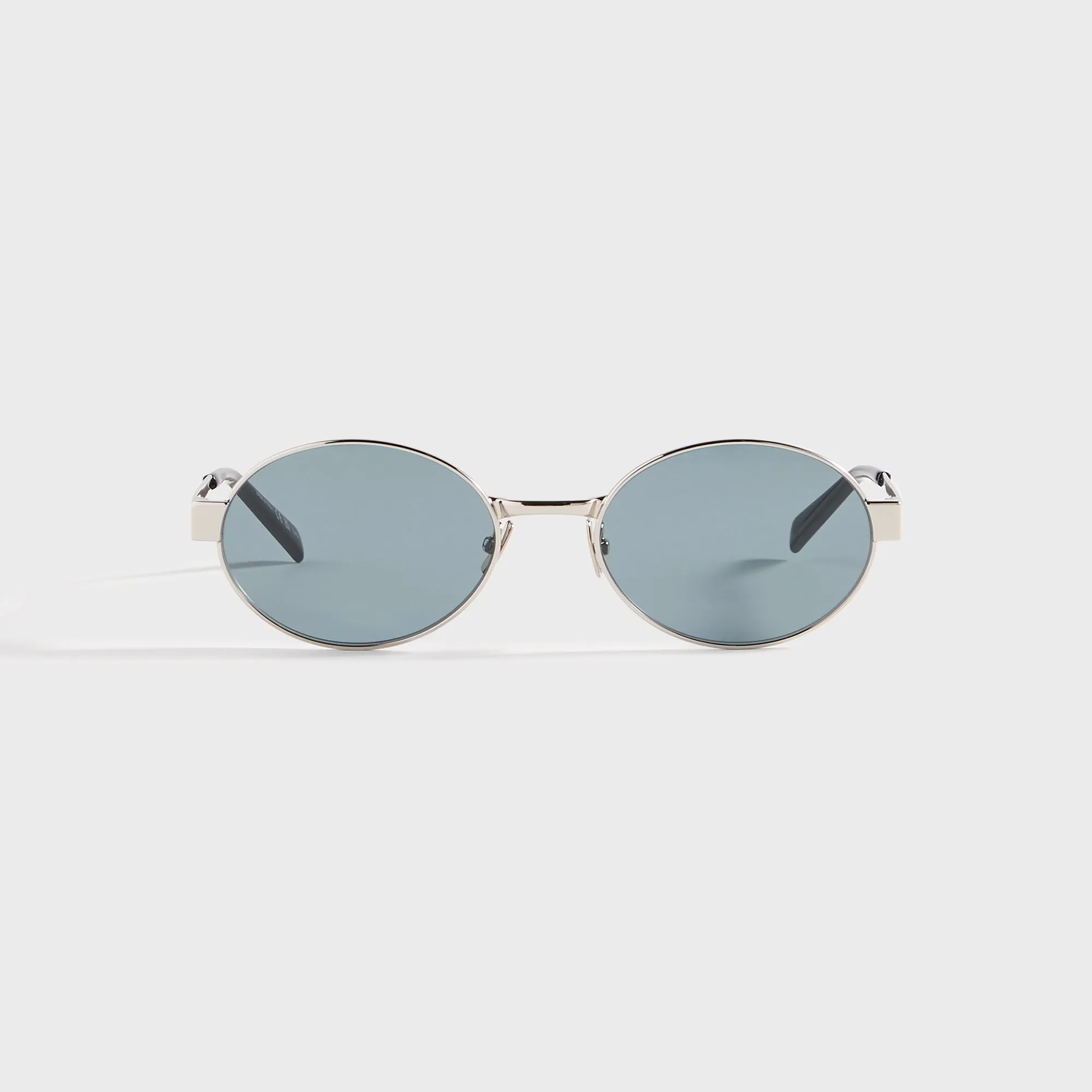 Saint Laurent SL 692 Sunglasses - Silver / Blue sold by Kith