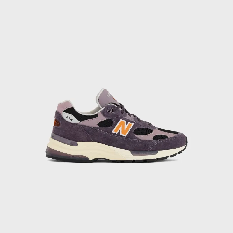 New Balance Made in USA 992 - Dark Ice Wine / Black / Sizzle sold by Kith