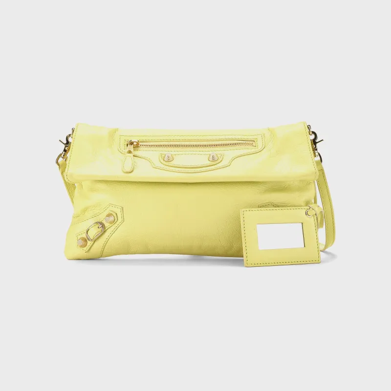 WGACA Balenciaga Giant12 Clutch Crossbody - Yellow Agneau sold by Kith