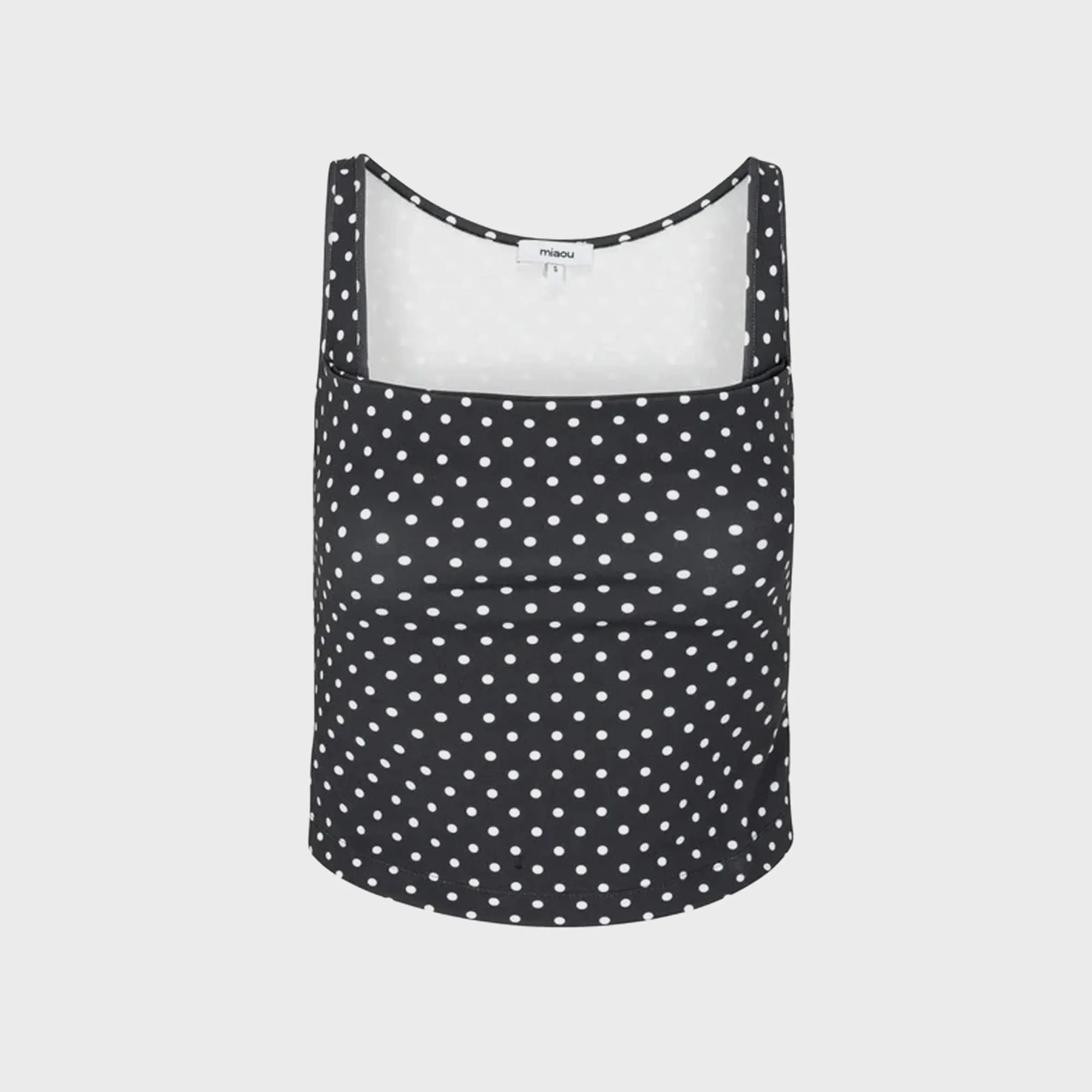 Miaou Luna Top - Black Small Dot sold by Kith