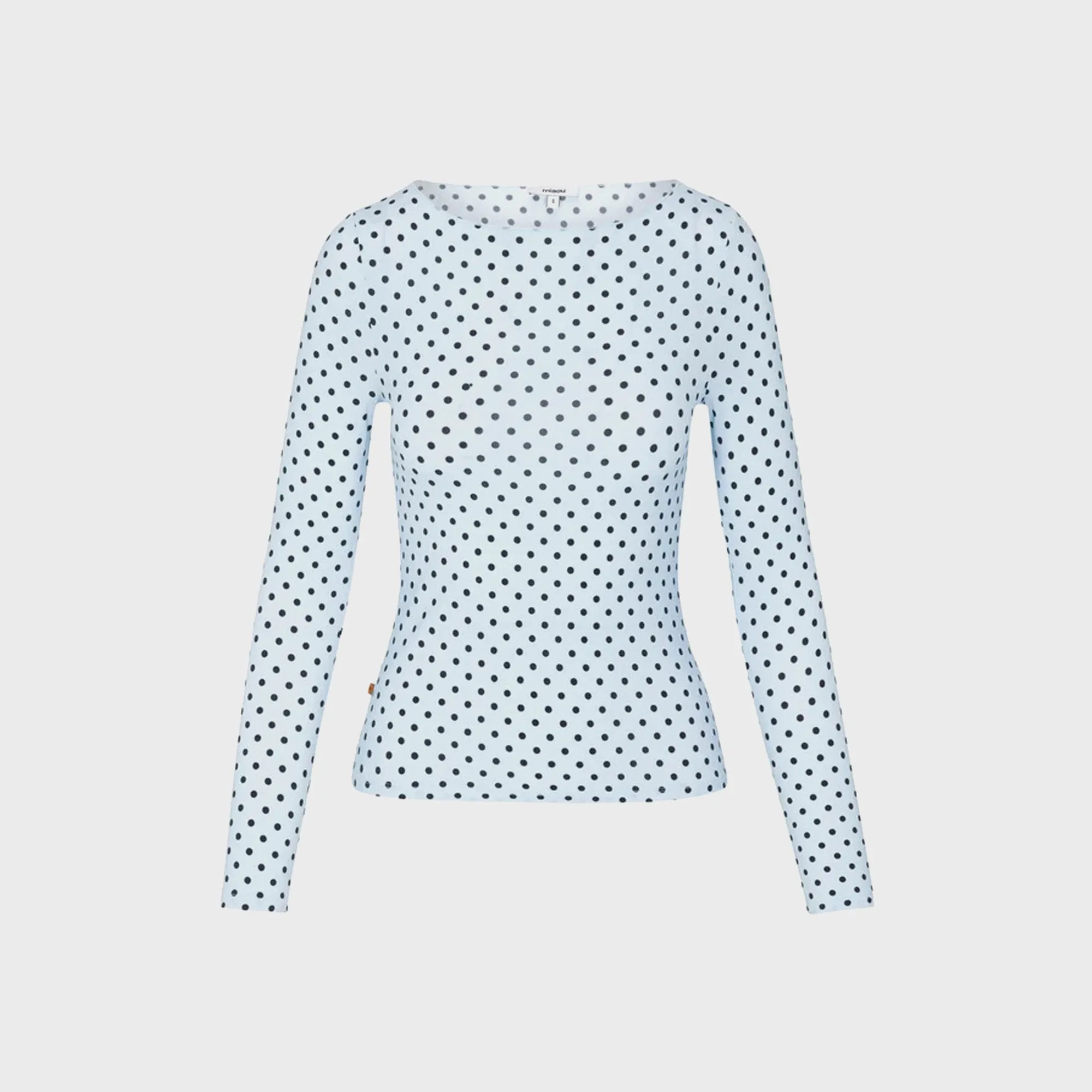 Miaou Amelia Top - Blue Small Dot sold by Kith