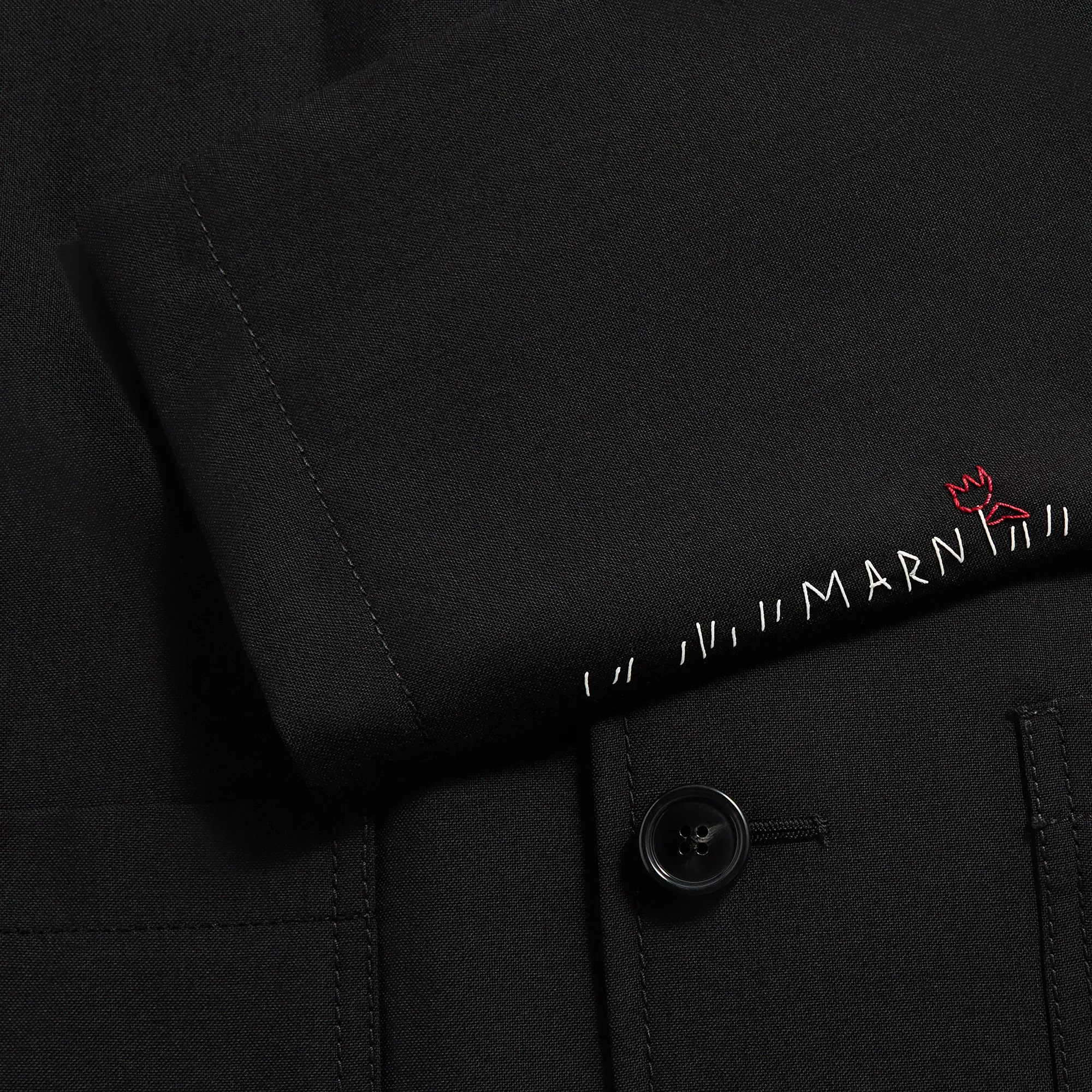 Marni Pocket Collar Jacket - Black sold by Kith product image thumbnail 3