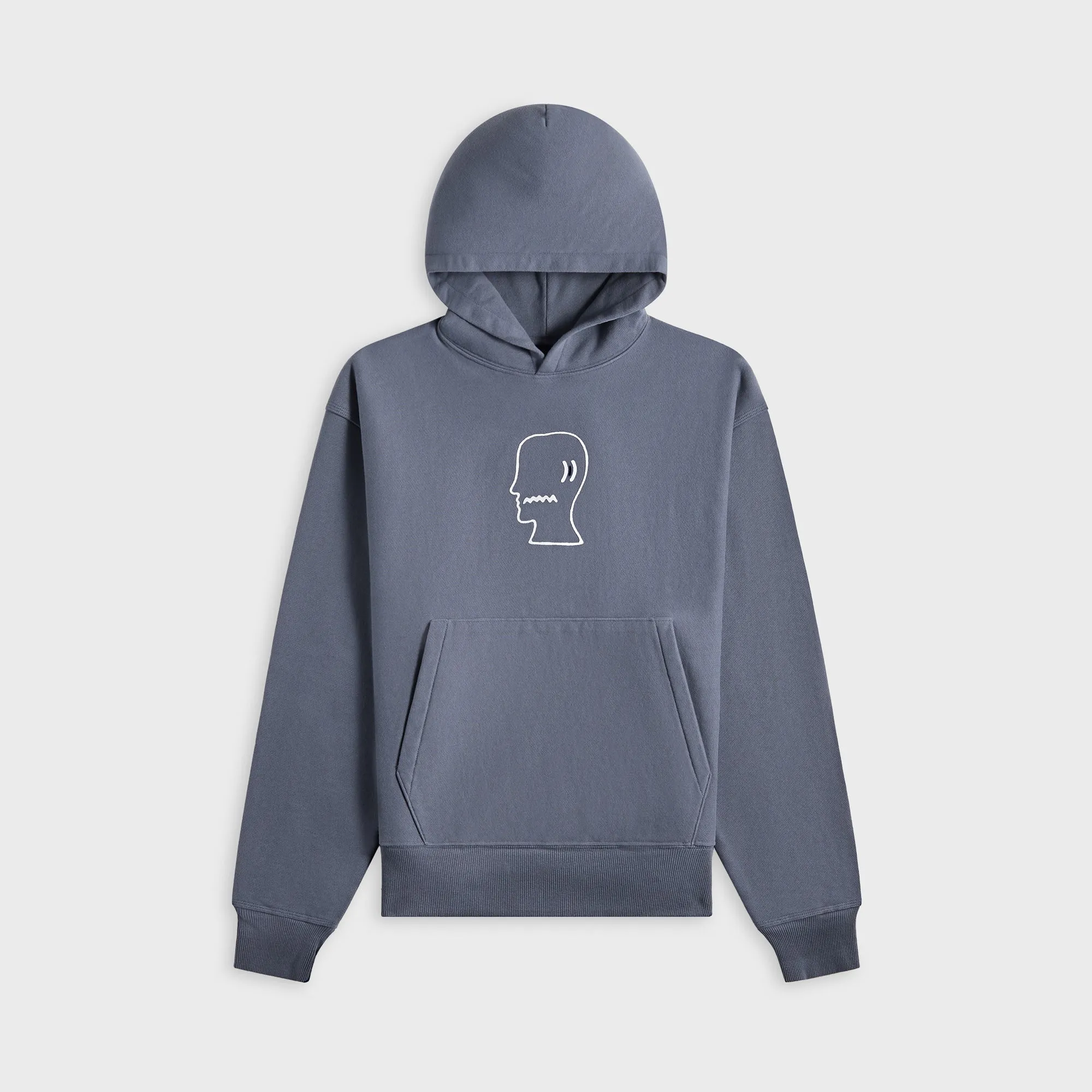 Brain Dead Logo Head Hoodie - Slate sold by Kith