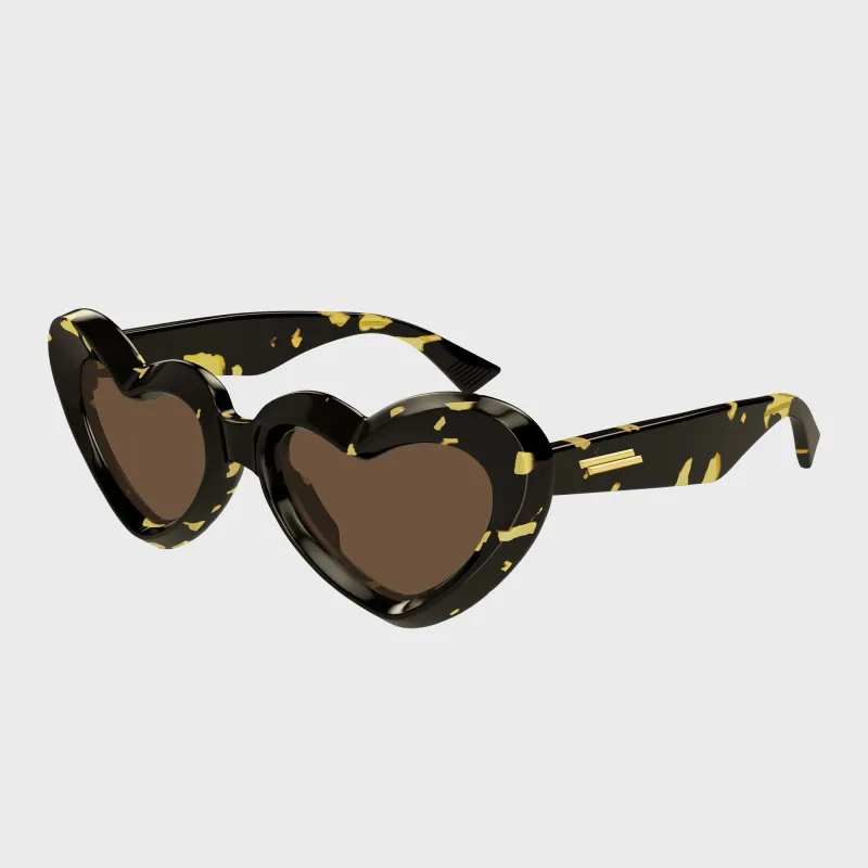 Bottega Veneta Linea Ribbon Sunglasses - Havana / Brown sold by Kith