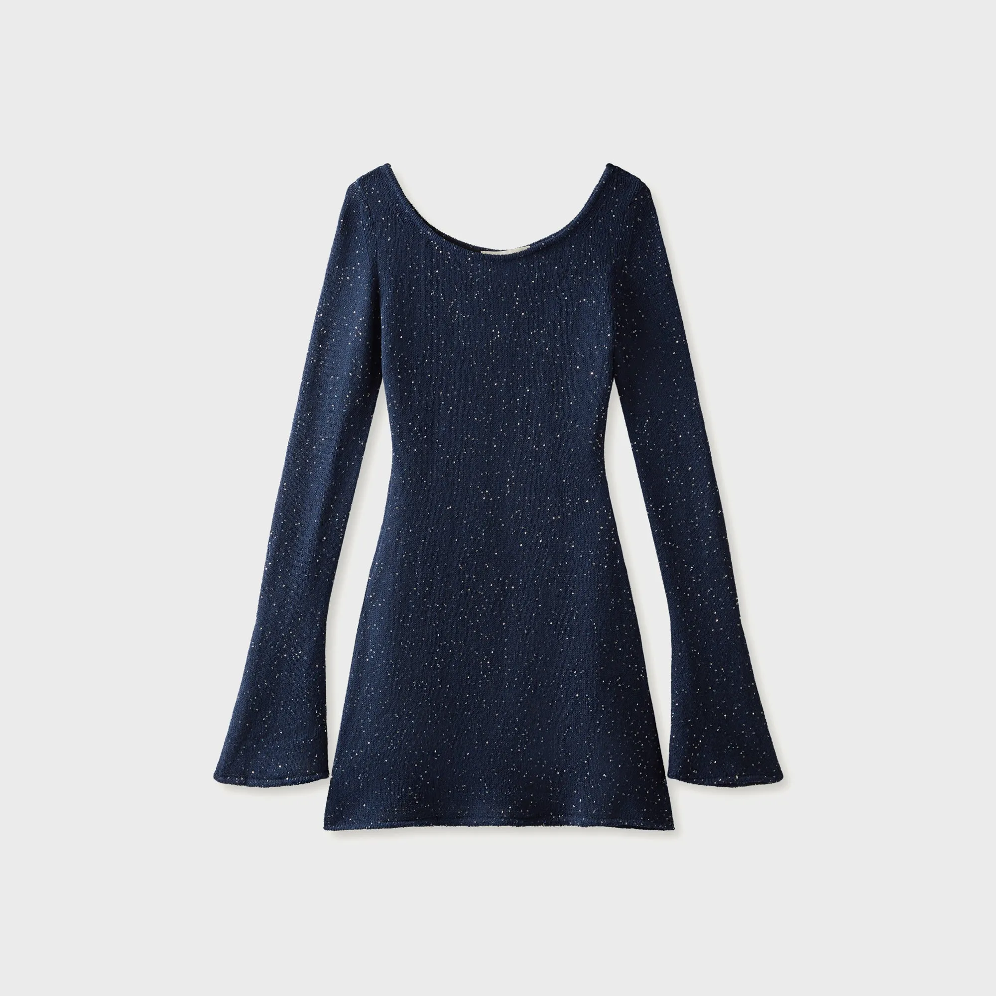 Asta Resort Maya Longsleeve Mini Dress - Navy Sequin sold by Kith