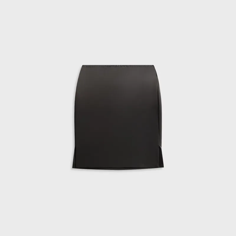 Alexander Wang Reflective Mid Rise Midi Skirt - Black sold by Kith