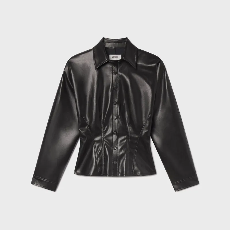 Agolde Devon Shirt - Black sold by Kith