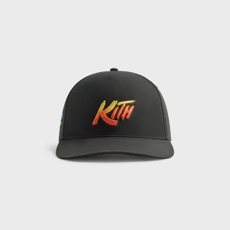 Capcom | Kith for New Era Street Fighter Bay Low Pinch Crown Snapback - Black sold by Kith